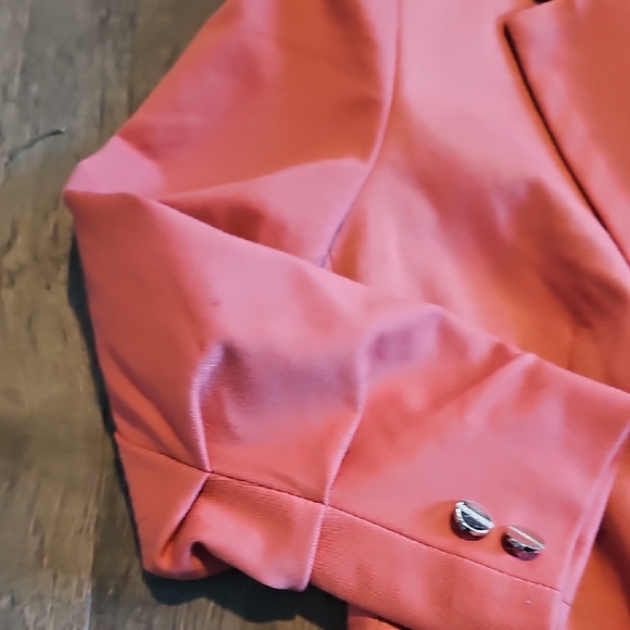 NWT Jules & Leopold Coral Salmon Blazer Business Casual Small Stretch Lined - Picture 5 of 6